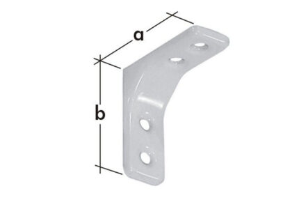 Кронштейн стальной малый 30x30 белый 5155 WSM 30