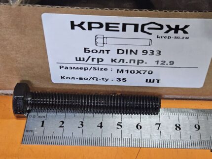 Болт М 10х 70 12,9 DIN933