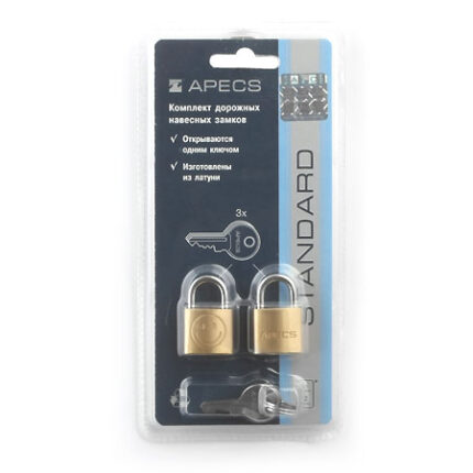 Замок вис. Apecs PDB-20-20-Blister d3.2mm
