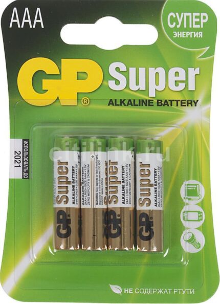 Элемент питания GP Super 24A LR03/286 BL3+1 ААА