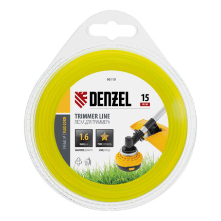 Леска для триммера звезда 1.6 мм х 15 м Denzel
