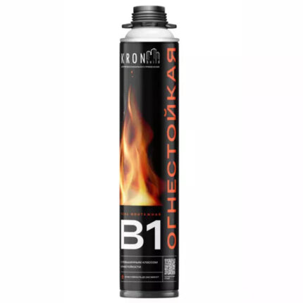 Пена монтажная профессиональная огнестойкая KRONbuild 65л (12)